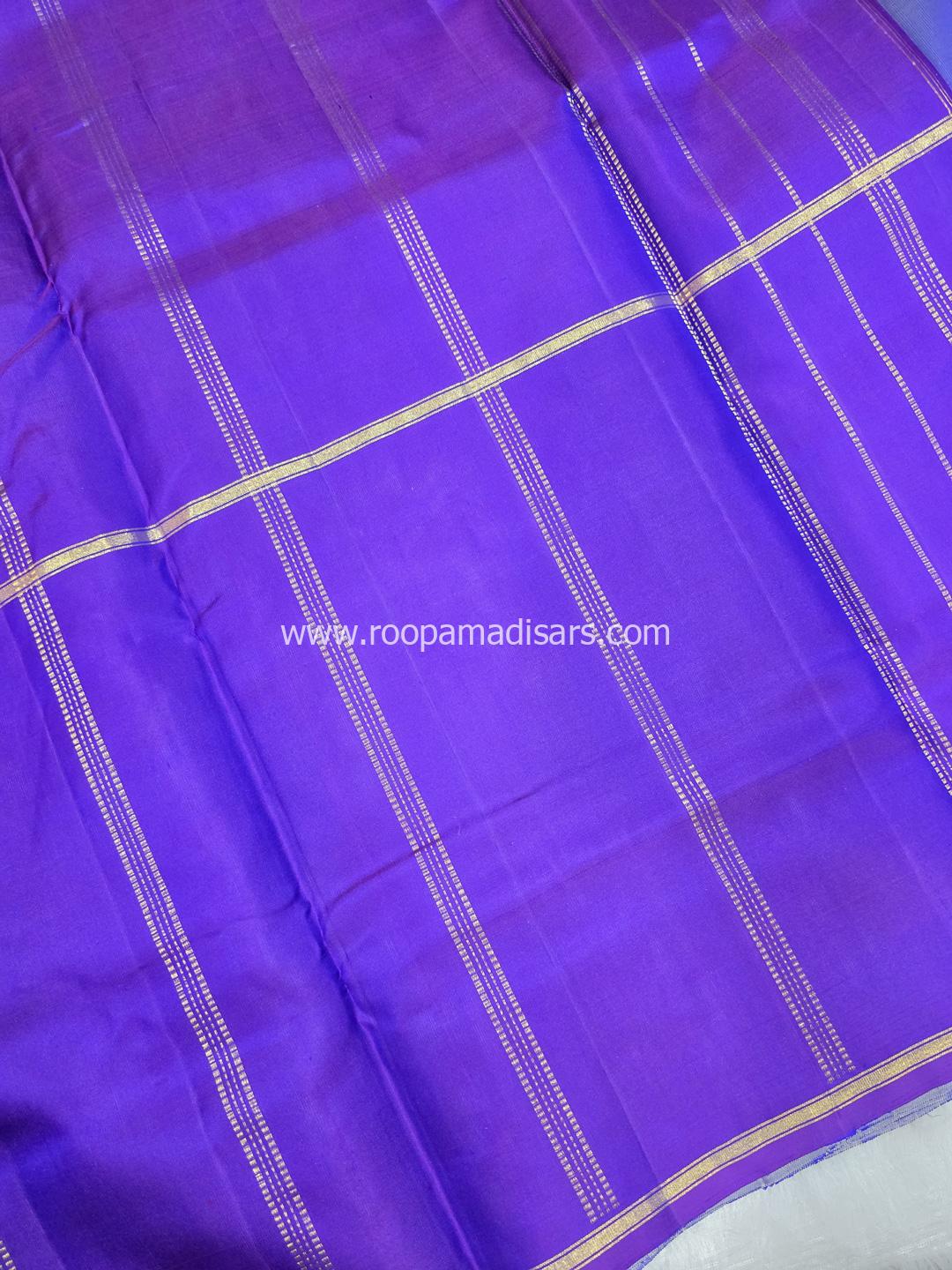 Pure Silk Madisar(with silk mark)-10YARDS PURE SILK MUBBAGAM PATTU MADISAR KORVAI BORDER WITHOUT BLOUSE PIECE - Image 6