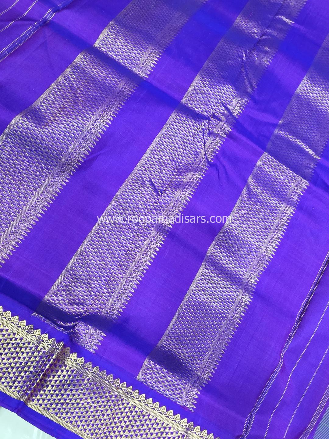 Pure Silk Madisar(with silk mark)-10YARDS PURE SILK PATTU MADISAR KORVAI BORDER WITHOUT BLOUSE PIECE - Image 5