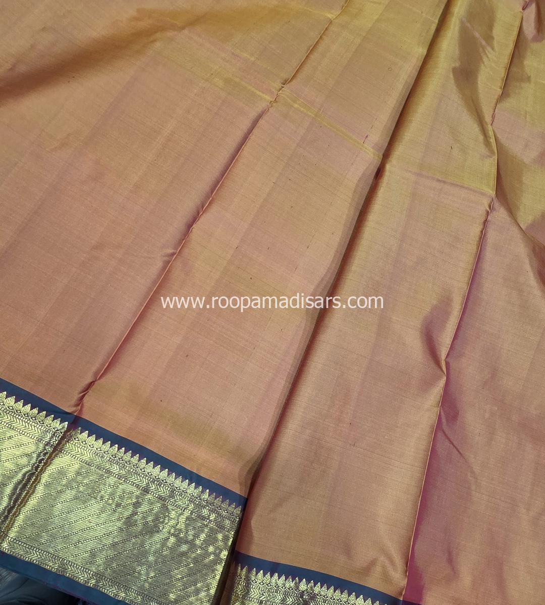 Pure Silk Madisar(with silk mark)-10YARDS PURE SILK PATTU MADISAR KORVAI BORDER WITHOUT BLOUSE PIECE - Image 3