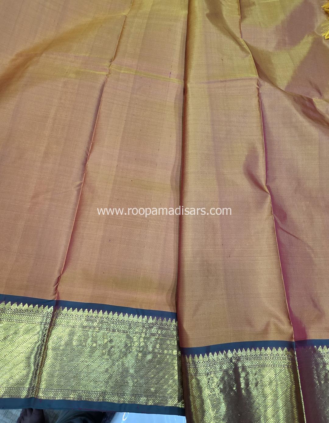 Pure Silk Madisar(with silk mark)-10YARDS PURE SILK PATTU MADISAR KORVAI BORDER WITHOUT BLOUSE PIECE - Image 5