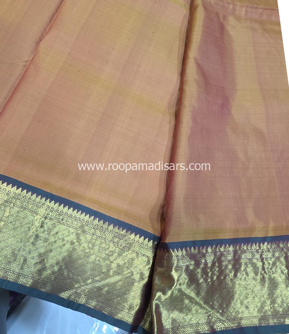 Pure Silk Madisar(with silk mark)-10YARDS PURE SILK PATTU MADISAR KORVAI BORDER WITHOUT BLOUSE PIECE - Image 4